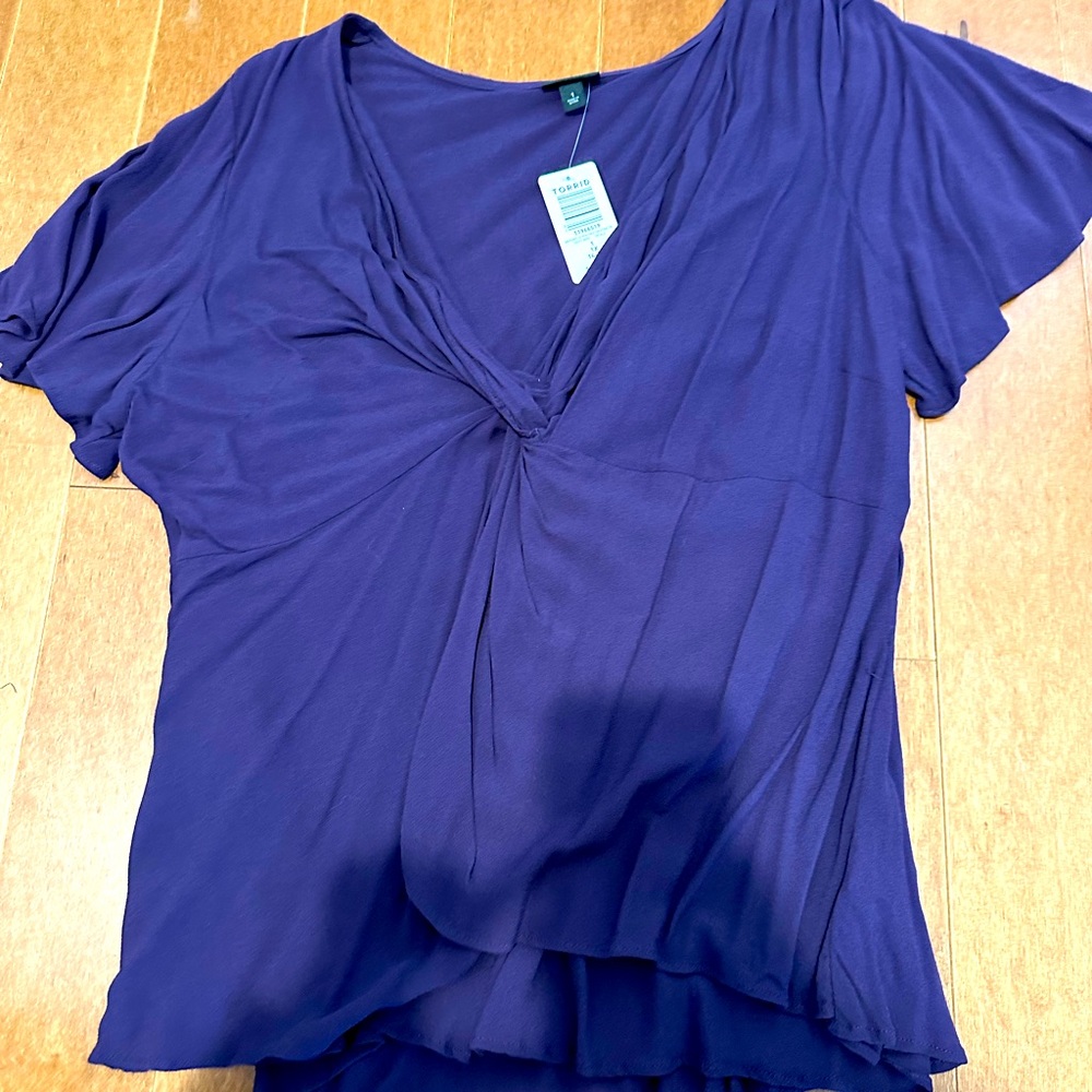 Purple Top by Torrid, NWT